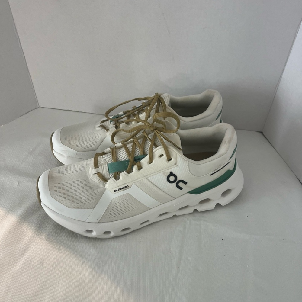 On Running Cloudrunner 2 Men’s White Green Running 3ME10144433 US 11| UK 10.5